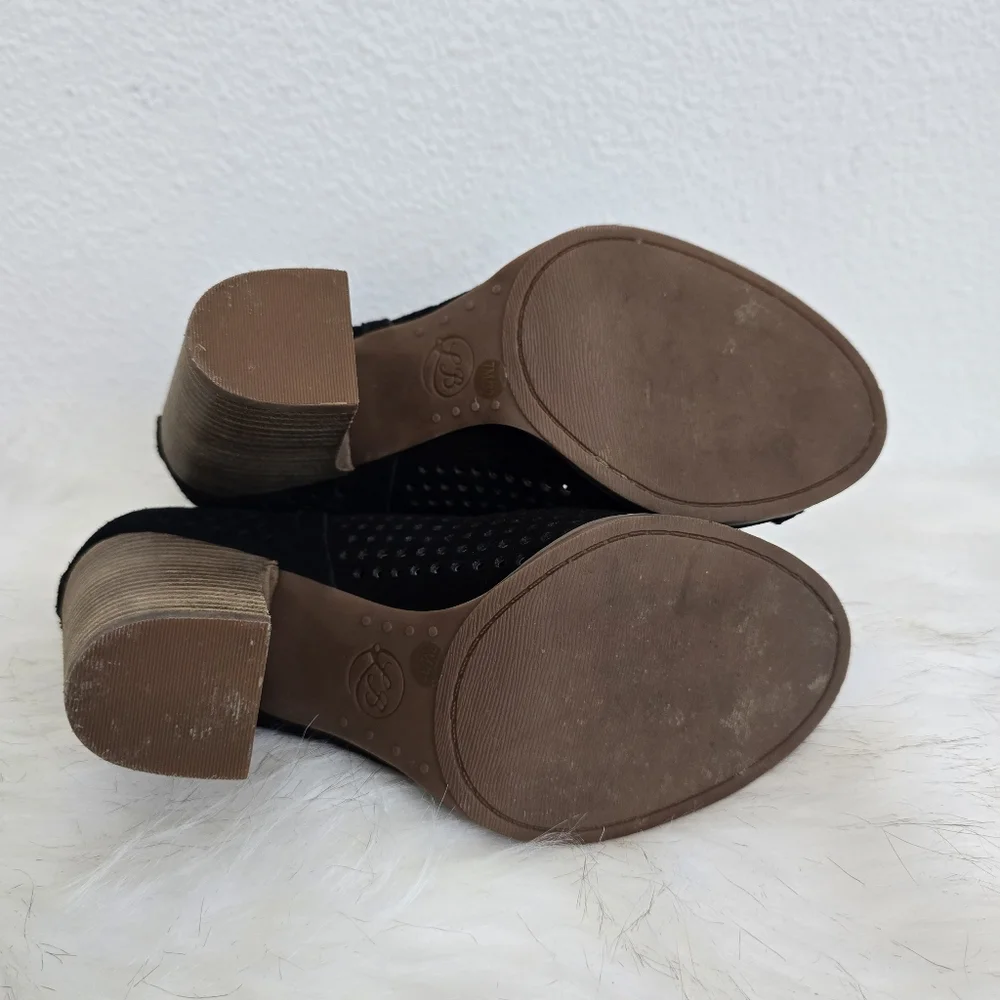 Lucky Brand Larise Bootie Open Toe Women's 7 Black - Picture 4 of 7